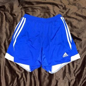 Blue Adidas shorts